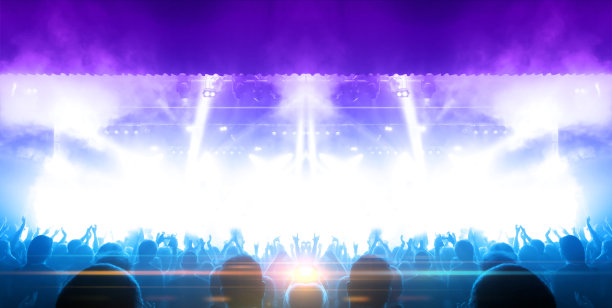 拥挤的音乐厅图片下载