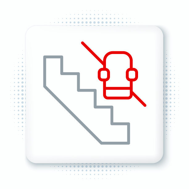 线路禁用进入电梯电梯自动扶梯图标图片下载