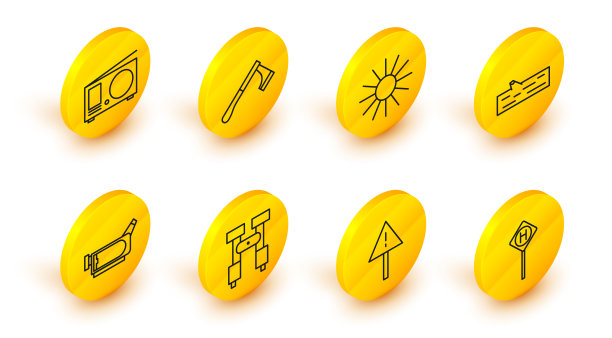 设行停车感叹号三角形图片下载