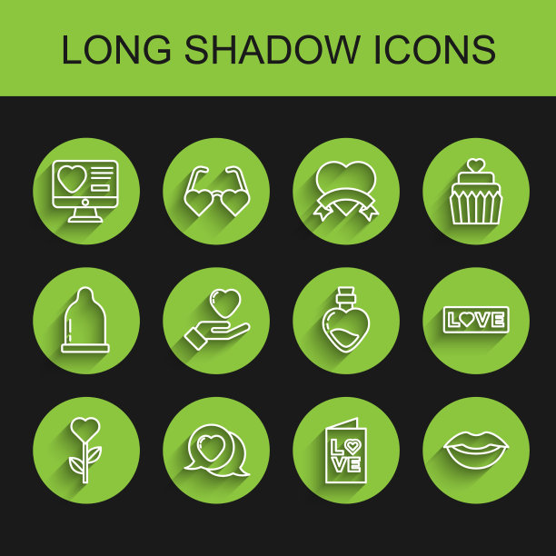 在花言泡中设线心形图片下载