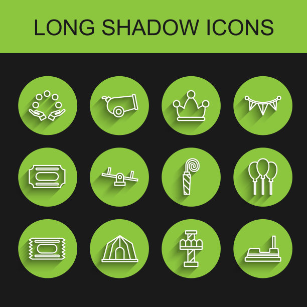 设置线马戏团票帐篷杂耍球图片下载