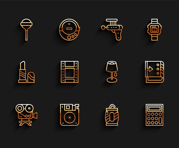 设置行复古电影摄像机软盘图片下载