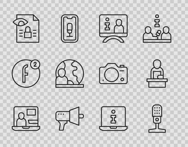 设行世界新闻麦克风电视报道图片下载