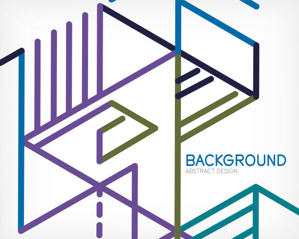 抽象的背景色线在白色上图片下载