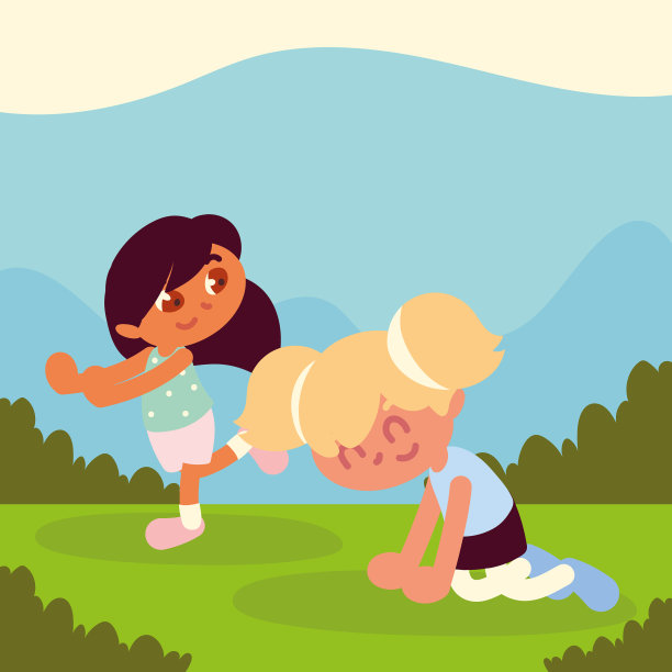 小女孩玩图片下载