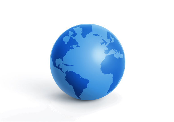 地球地球图标。3D渲染隔离在白色背景上图片下载