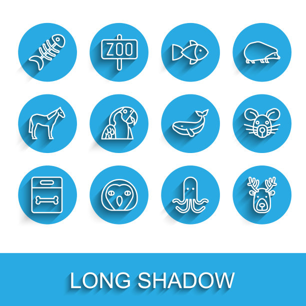 套线狗骨猫头鹰鸟鱼骨架图片下载