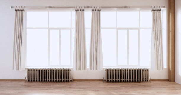 室内设计，日式禅意现代客厅。三维渲染图片下载