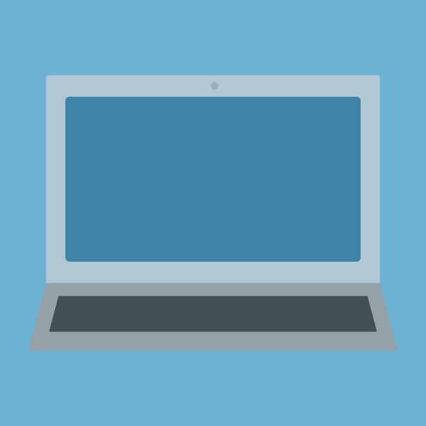 一个简单和可爱的笔记本电脑剪辑艺术图片下载