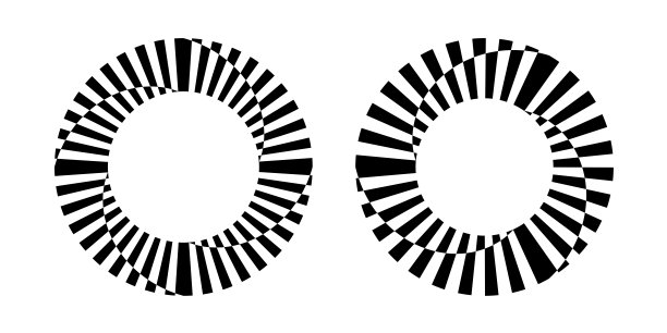 抽象旋转圆形设计元素集。图片下载