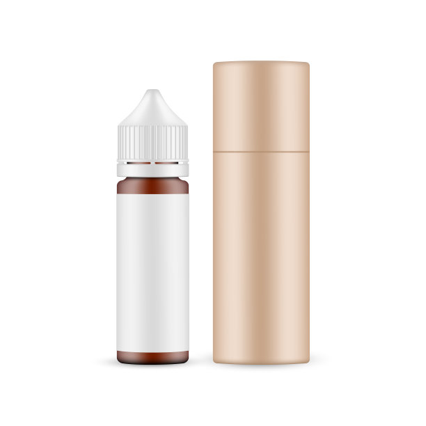 琥珀滴独角兽瓶模型与牛皮纸管图片下载