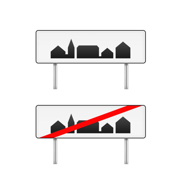 城市标志孤立在白色背景上。向量的剪纸艺术图片下载