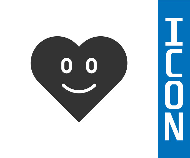 灰色的心图标孤立在白色的背景。浪漫象征连结、加入、激情与婚礼。情人节快乐。向量图片下载