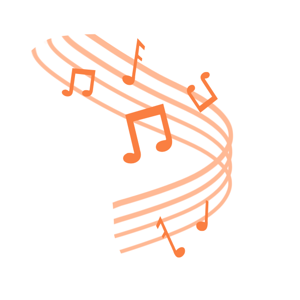 单色音符五线谱图片下载