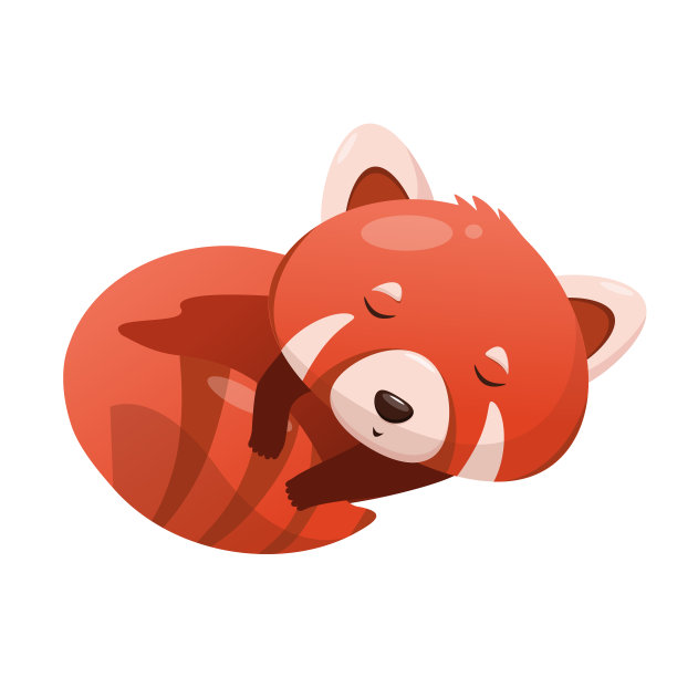 可爱的睡觉小熊猫图片下载