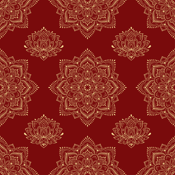 东方民族风装饰纹样圆形图案矢量素材图片下载