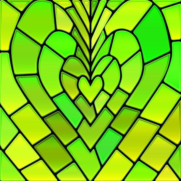 抽象矢量彩色玻璃马赛克背景图片下载