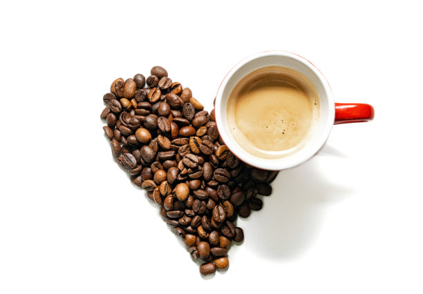 浪漫咖啡和情人节图片下载