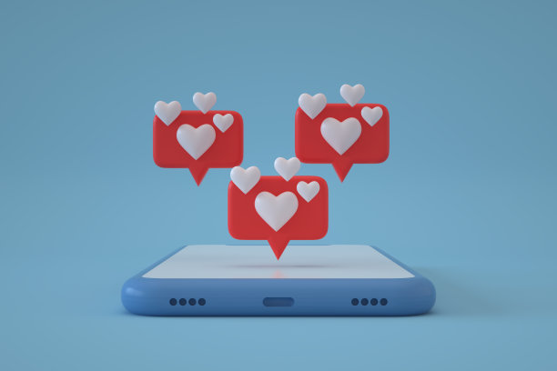 社交媒体通知，比如智能手机上的图标图片下载