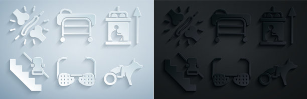 电梯为残疾人设置盲眼镜图片下载