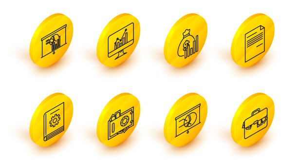 用图表设置线公文包和钱板图片下载