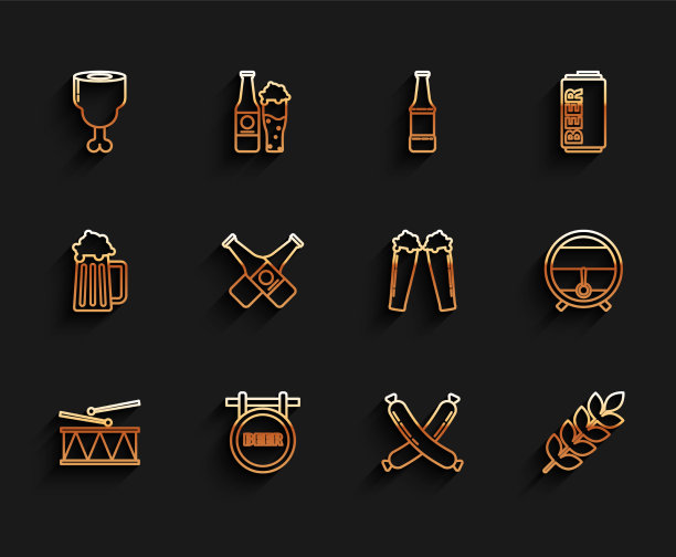 设线乐器鼓和鼓棒图片下载