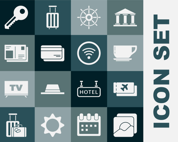 设置照片机票咖啡杯船图片下载