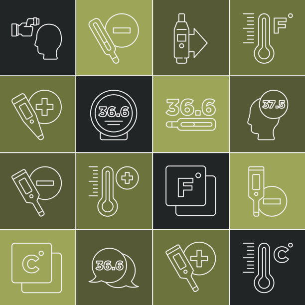 设线气象温度计数字高图片下载