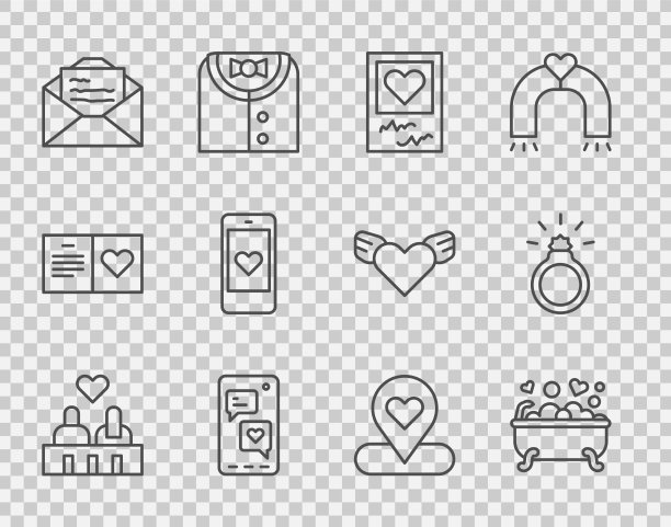 设定线条情侣相爱的浪漫浴室照片图片下载