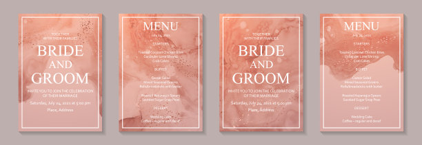 水彩背景与抽象的铜墨波浪和飞溅。图片下载