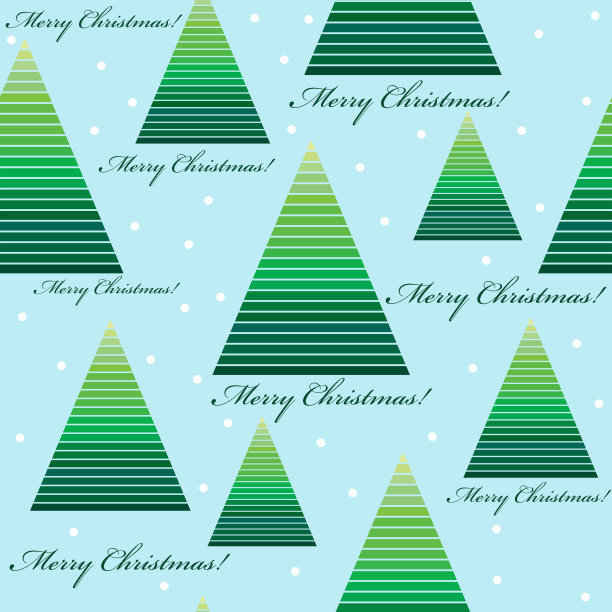 圣诞节无缝背景与风格化的圣诞树图片下载
