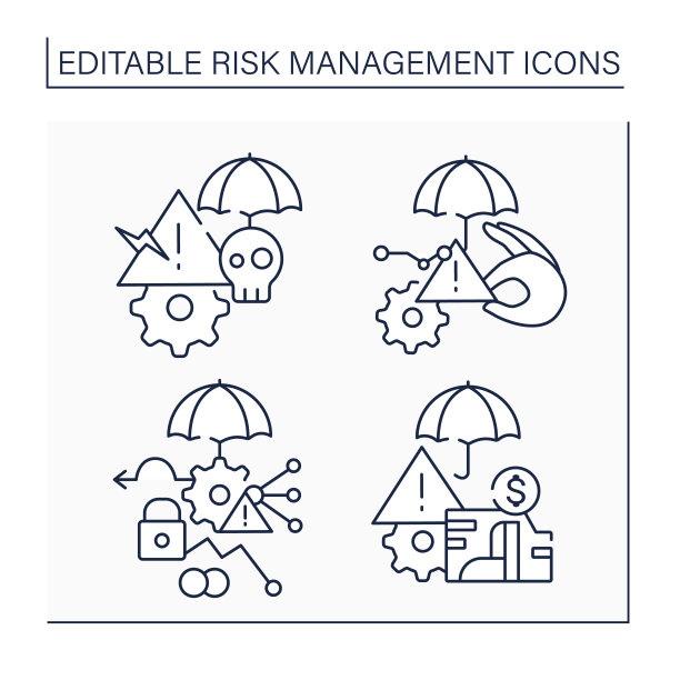 风险管理线图标设置图片下载