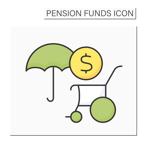 伤残抚恤金颜色图标图片下载