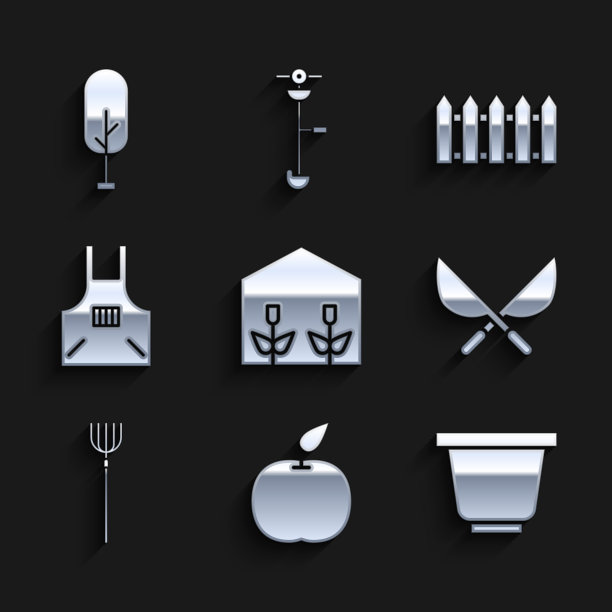 设置家庭温室，种植苹果花盆图片下载