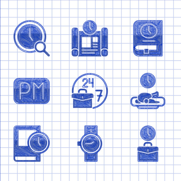 设时时忙腕表工作时间食物图片下载