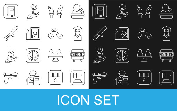 设置线法官槌审查邮票毕业生和图片下载