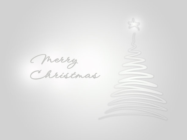 圣诞快乐极简主义，极简主义圣诞，白色背景，树白色，圣诞树白色图片下载