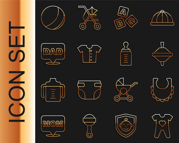 套装线婴儿衣服围兜旋转玩具ABC图片下载