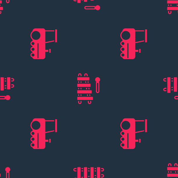 设置玩具火车和木琴无缝模式图片下载