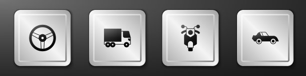 设置方向盘交付货车踏板车图片下载