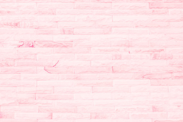 空粉色砖墙纹理的背景在卧室中显得可爱。砖砌石雕室内，岩石旧净混凝土网格凹凸不平抽象风化砖设计，水平建筑墙纸。图片下载
