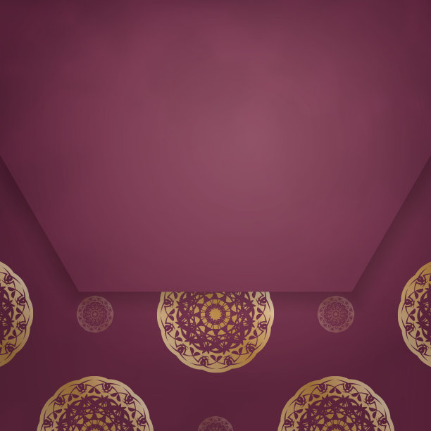 祝贺册以酒红色，抽金图案，向您表示祝贺。图片下载