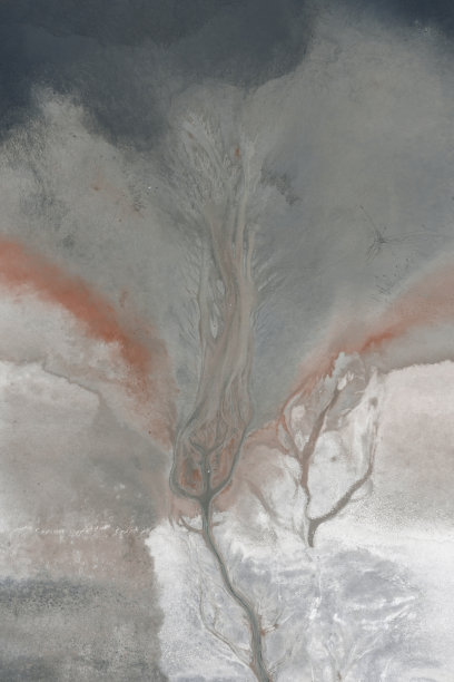 鸟瞰美丽的自然形状和纹理图片下载