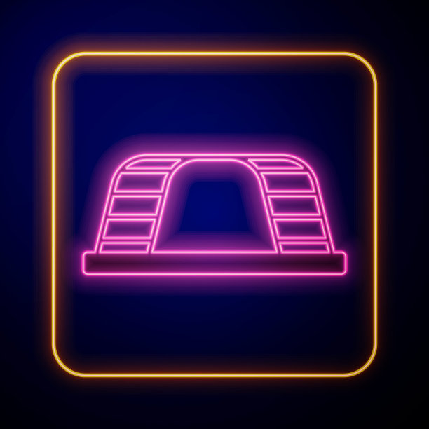 发光的霓虹灯猴子酒吧图标孤立在黑色的背景。向量图片下载