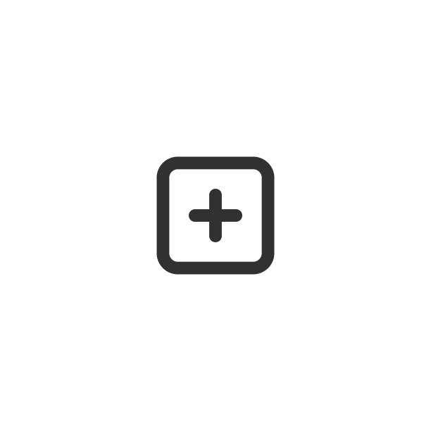添加或加正方形按钮图标标志符号网页或图片下载