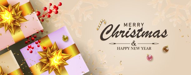 圣诞装饰贺卡图片下载