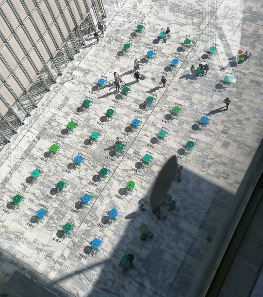 街头咖啡馆几何图片下载