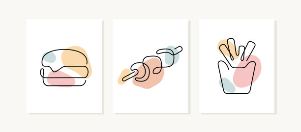 快餐的海报。设计送餐app，餐厅菜单。图片下载