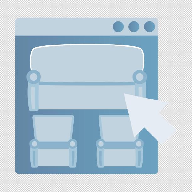 窗口点击家具沙发图片下载