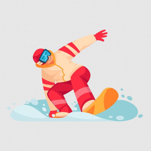 运动雪人滑雪图片下载